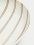 Set of 4 Linear Striped Pasta Bowls